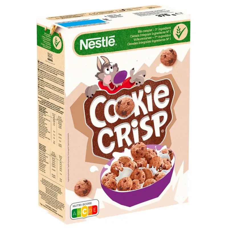 Nestlè Cookie Crisp, Kekse Geschmack Müsli mit Schokoladenstückchen 375g