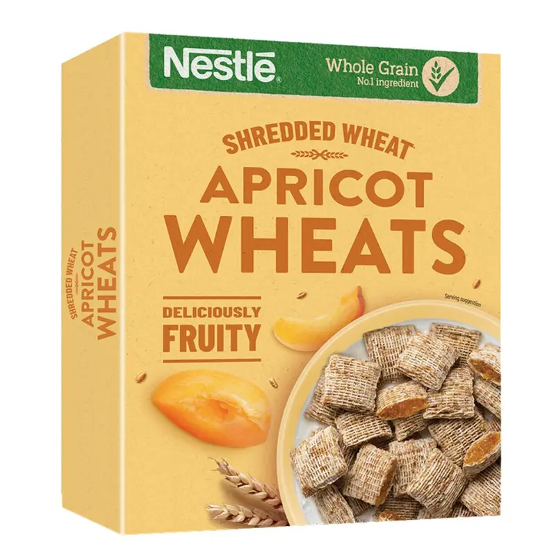 Nestlé Shredded Wheat Fruity Apricot Wheats, Vollkorngetreide gefüllt mit Aprikosencreme 450g