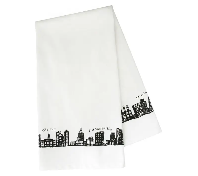 New York Skyline Geschirrtuch (100 % Baumwolle)