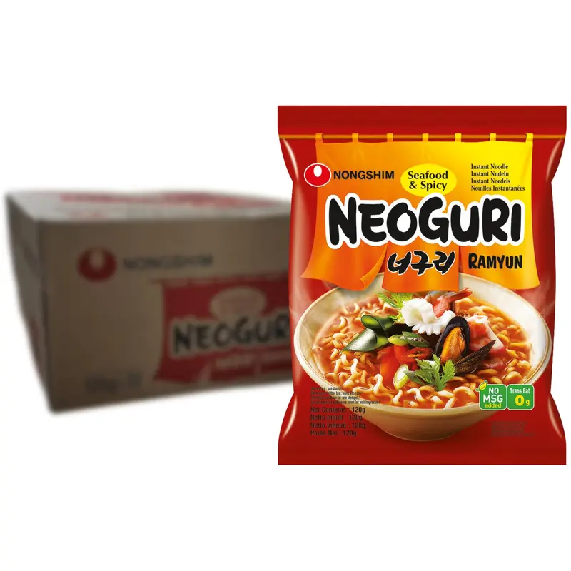 Nong Shim Neoguri Instantnudeln Seafood & Spicy Ramyun 20 x 120g