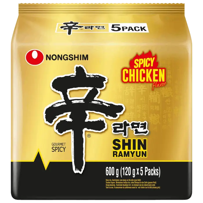 NONGSHIM Shin Ramyun Chicken Scharfe Instant Nudeln 5x120g