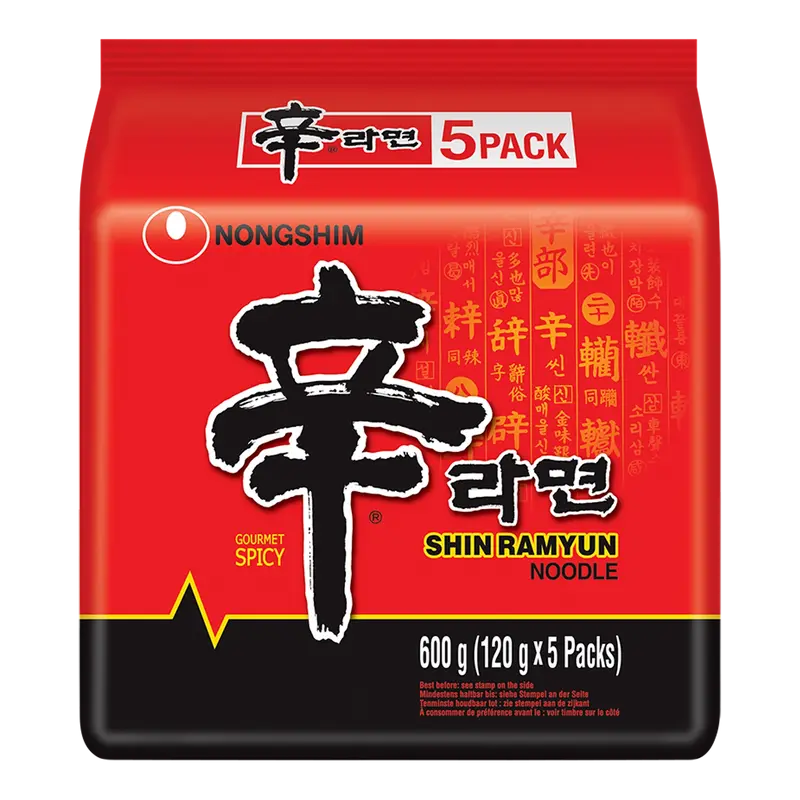 NONGSHIM Shin Ramyun Instant Nudeln 5er Pack 5x120g