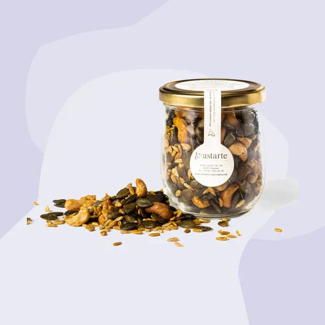 Nussmischung Cashew-Kürbiskerne mit Curry „indisch“ Madras