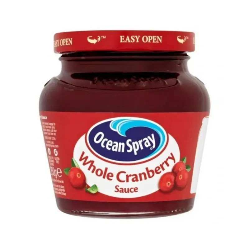 Ocean Spray Whole Cranberry Sauce, Soße mit ganzen Preiselbeerstücken 250g