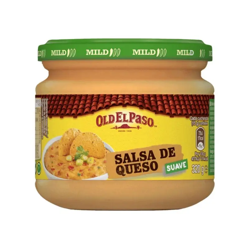 Old El Paso Salsa de Queso, Käsesauce mit roten Paprika, 320g