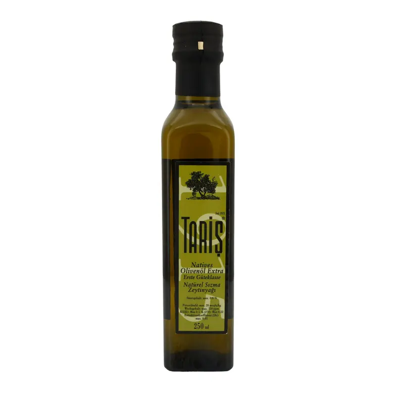 Olivenöl Taris | Natives Olivenöl Extra | Erste Güteklasse, hochwertige Qualität aus der Türkei | 250 ml