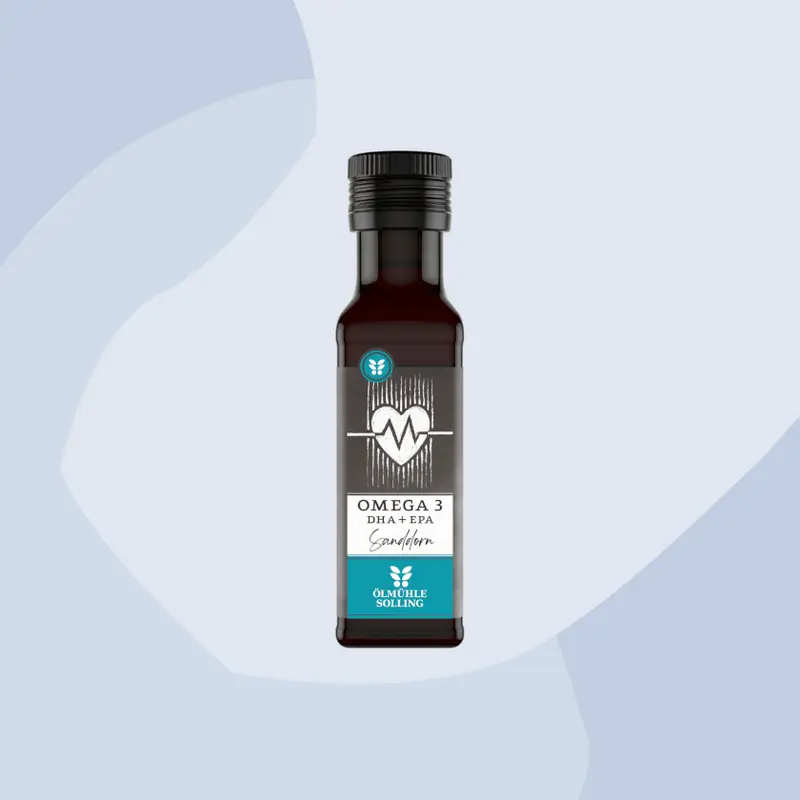Omega 3 Öl Lein & Sanddorn mit DHA + EPA Algenöl