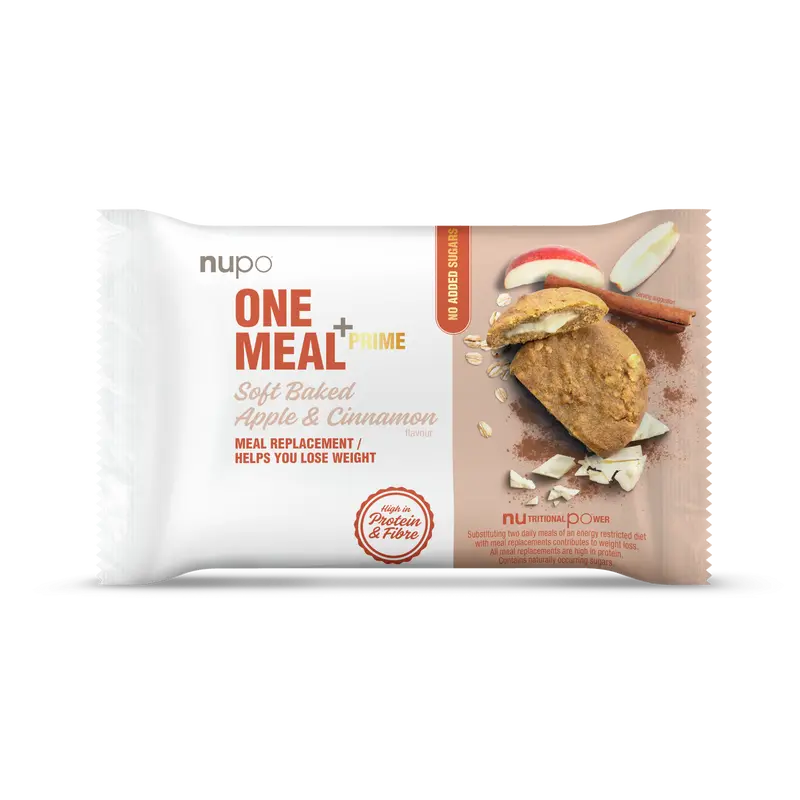 One Meal +Prime Soft Baked - 12x70g - Apple & Cinnamon