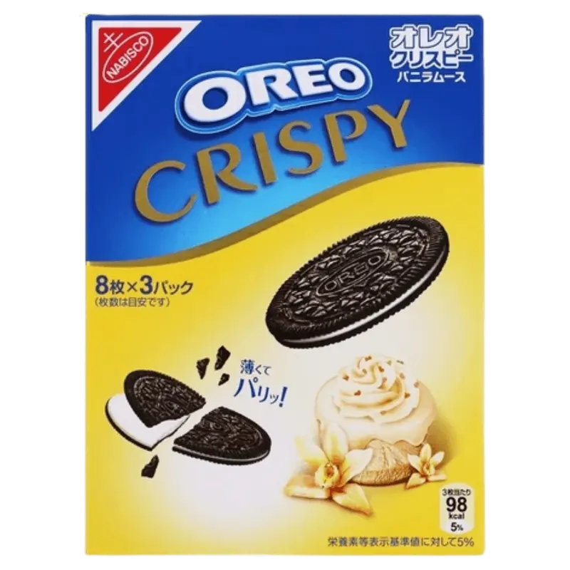 Oreo Crispy Vanilla Mousse, Kekse gefüllt mit Vanillemousse, 154g