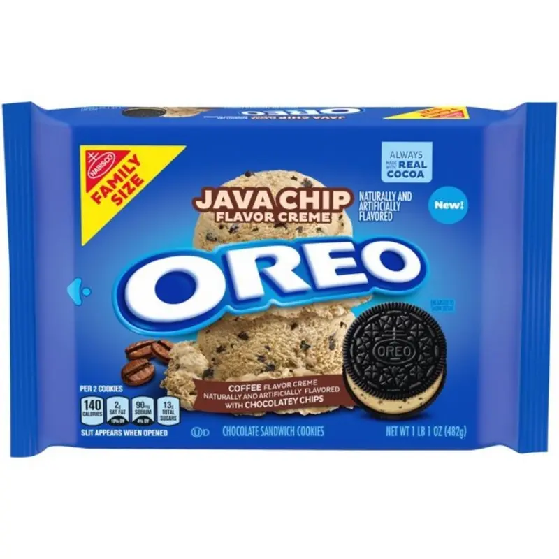 Oreo Java Chip Flavor Coffee Creme, Kekse mit Kaffeecreme und Schokoladenstückchen, 482g