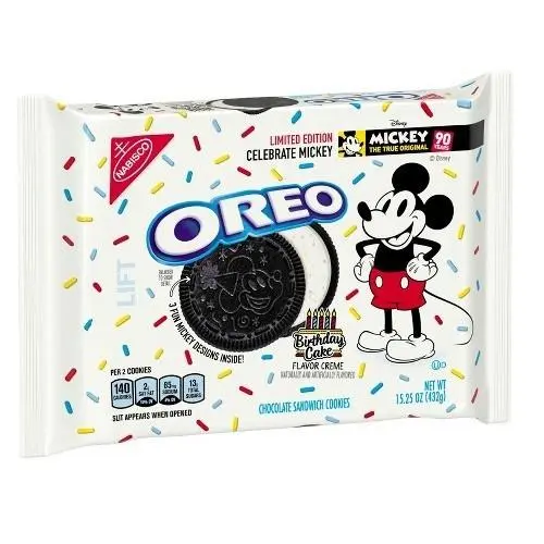 Oreo Mickey Cookies, Vanille- und Schokoladenkekse mit 432g