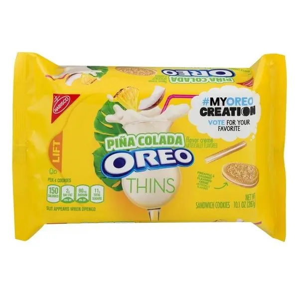 Oreo Piña Colada Thins, Kekse mit Minze und Vanille, 287g