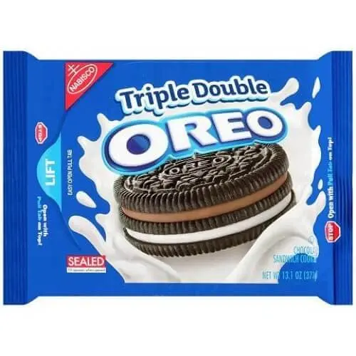 Oreo Triple Double, dreischichtige Kekse mit Vanille und Schokolade, 373g