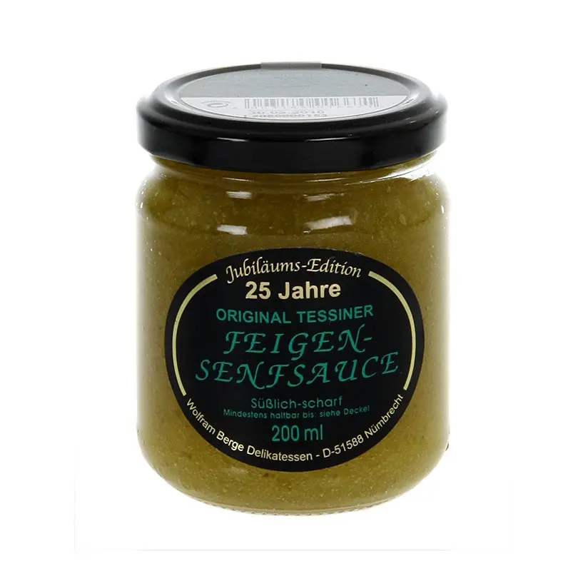 Original Tessiner Feigen-Senf-Sauce, Wolfram Berge, 200 ml