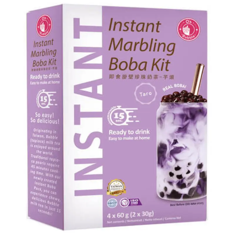 O's Bubble Instant Boba Kit Taro 240g (4x60g)