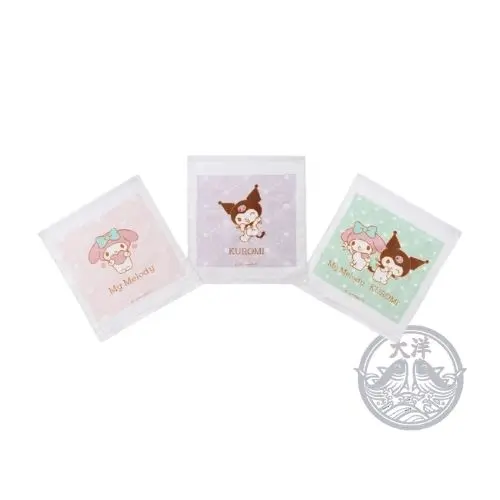 Oshibori Towel 3p My Melody Kuromi OAC1T (My Melody & Kuromi