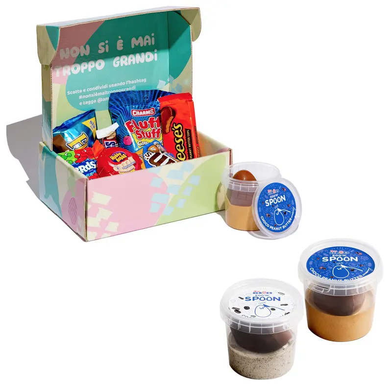 Ostern Box mit Egg'n'Spoon Choco Peanut Butter Creamy + Choco Peanut Butter Crunchy + Cookies'n'Cream