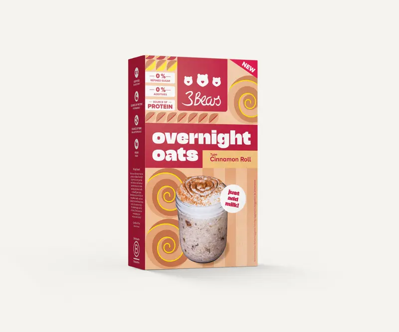 Overnight Oats – Cinnamon Roll