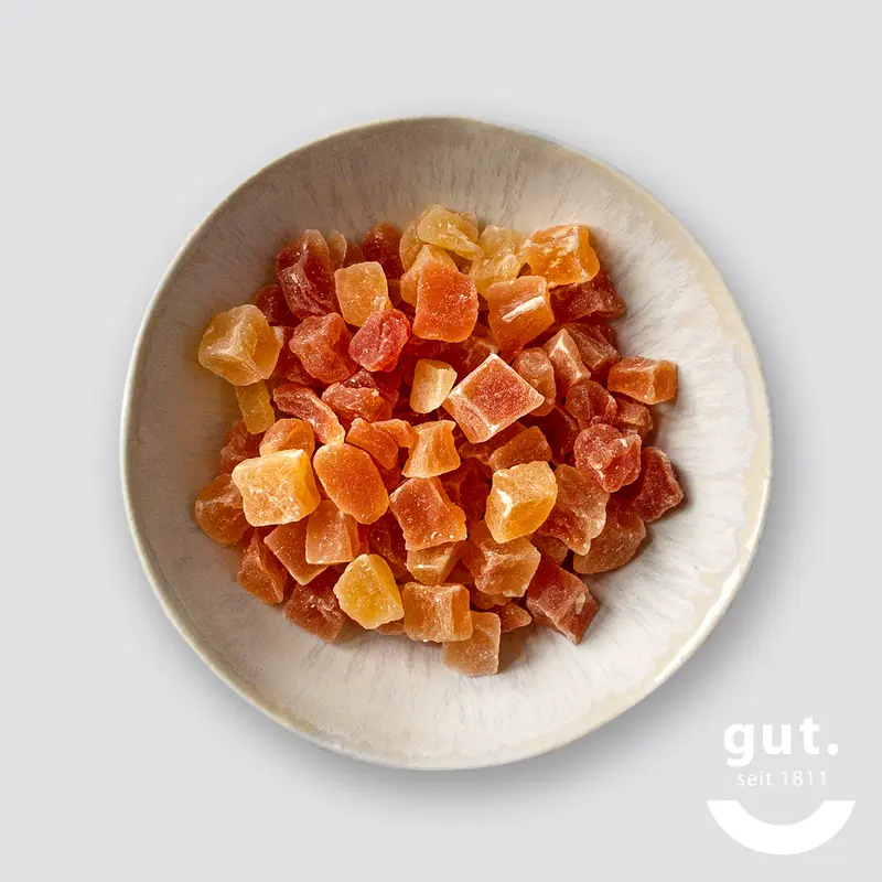 Papaya Würfel