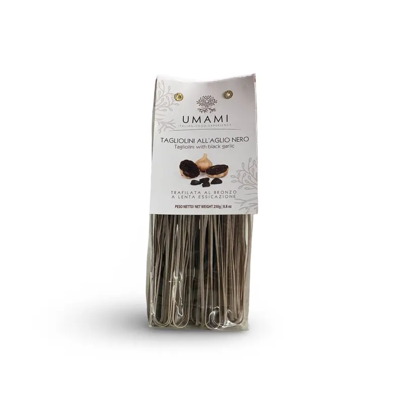 Pasta Tagliolini mit schwarzem Knoblauch TAGLIOLINI ALL'AGLIO NERO, 250gr