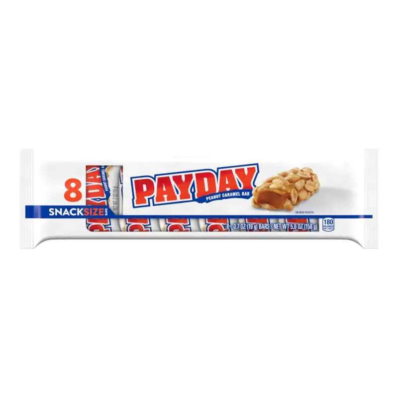 Payday, 8 Riegel mit Erdnüssen und Karamell zu 19,75 g