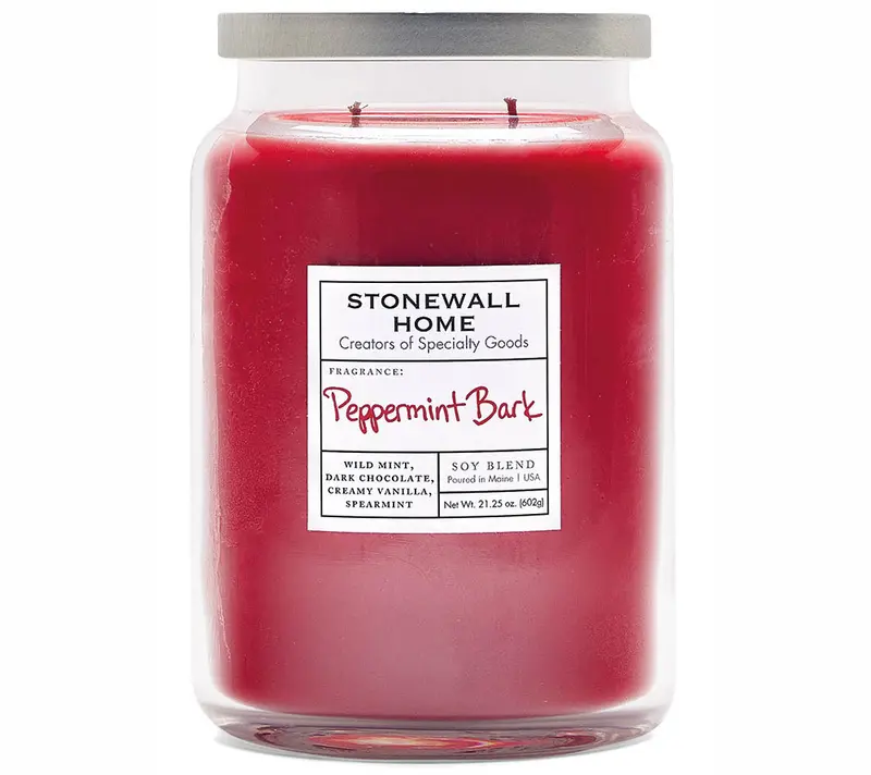 Peppermint Bark Large Candle von Stonewall Kitchen