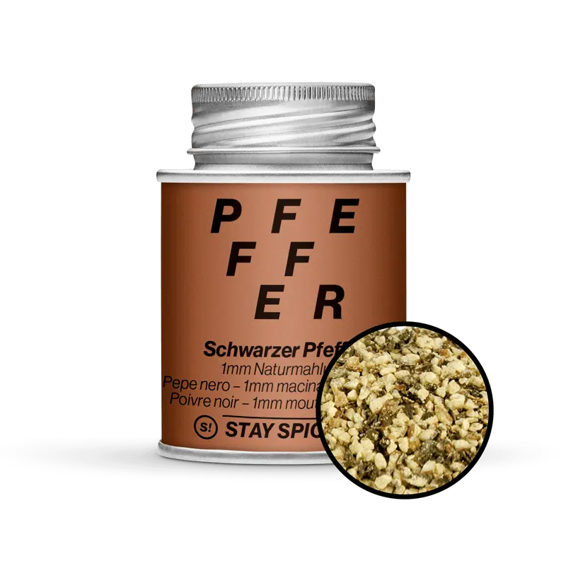 Pfeffer schwarz 1mm Naturmahlung