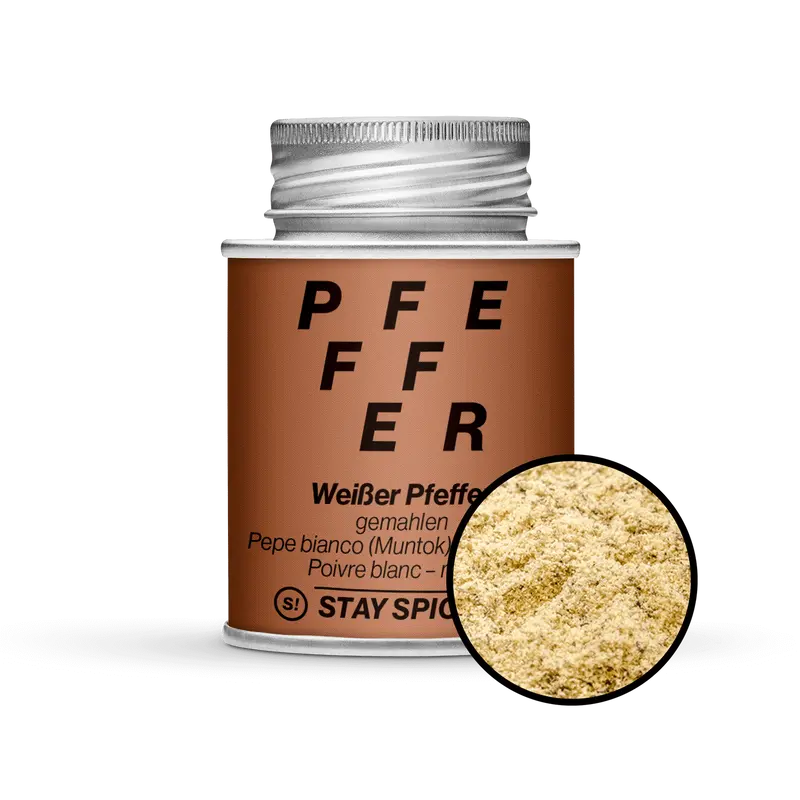 Pfeffer weiß (Muntok) gemahlen