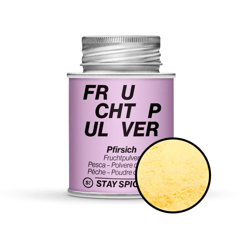 Pfirsich Fruchtpulver, sprühgetrocknet, auf Maltrodextrin,