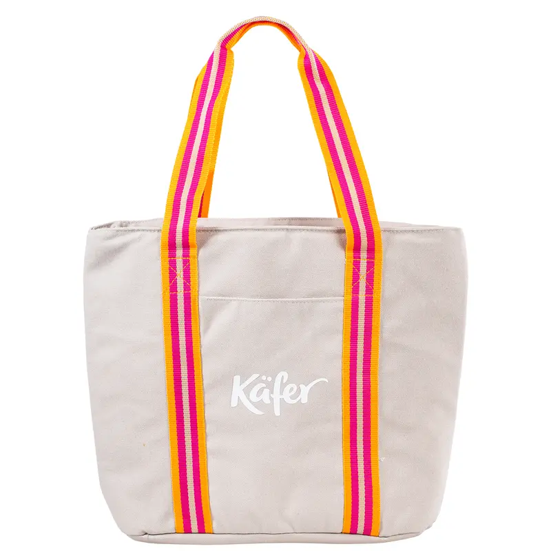 Picknick Kühltasche, grau-pink
