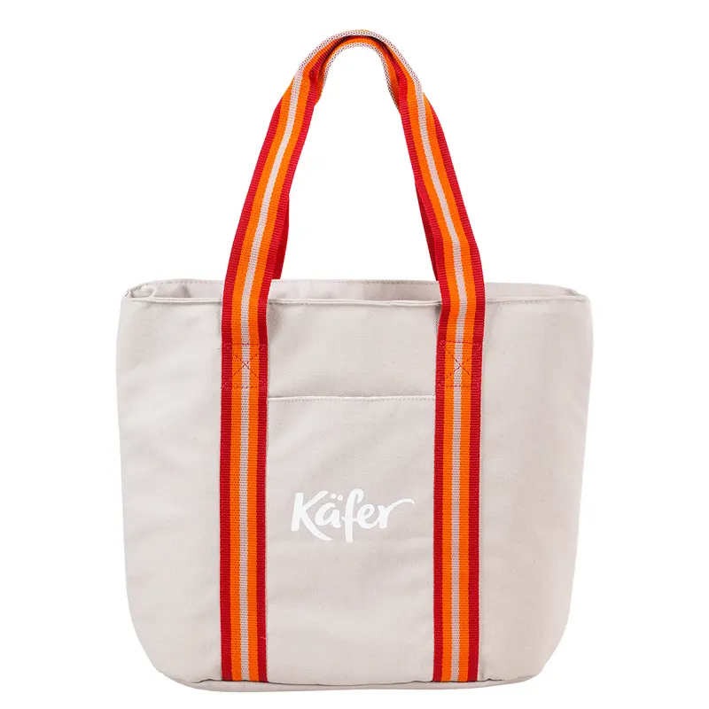 Picknick Kühltasche, grau-rot