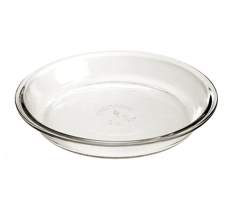 Pie-Form aus Glas von Anchor Hocking