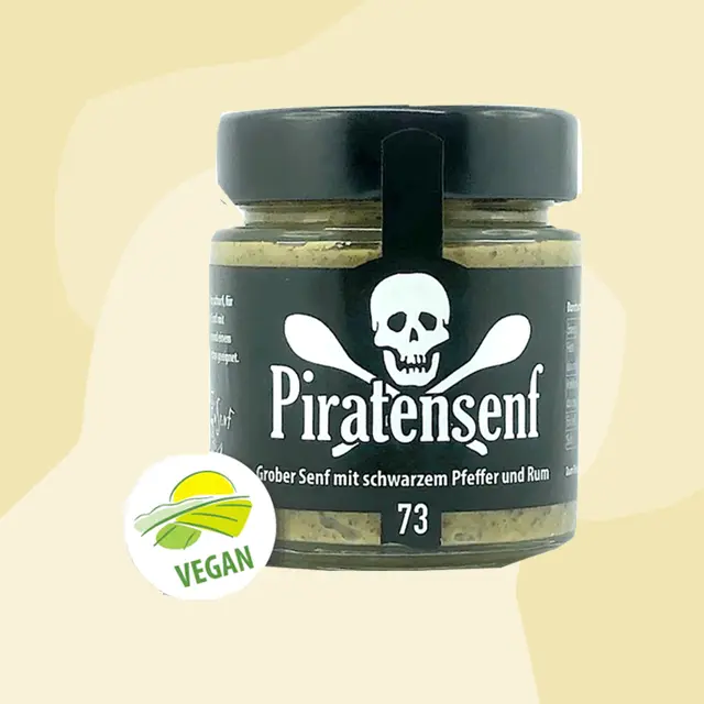 Piratensenf - Senf mit schwarzem Pfeffer und Rum