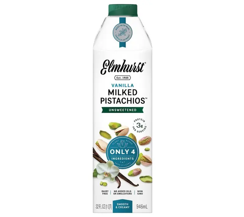 Pistachio Unsweetened Vanilla Milked von Elmhurst - Pistachio Vanilla Drink (946 ml - ungesüßt)
