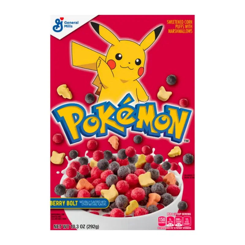 Pokemon Cereal Berry Bolt, Beerenfrühstücksflocken 292g