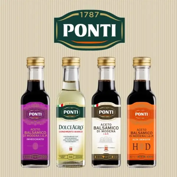Ponti Exklusives Gourmet Essig Probierset - 4x100ml