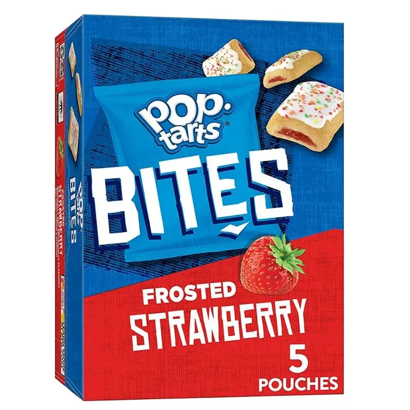 Pop Tarts Bites Frosted Strawberry, mit Erdbeercreme gefüllte Kekse 200g (5x40g)