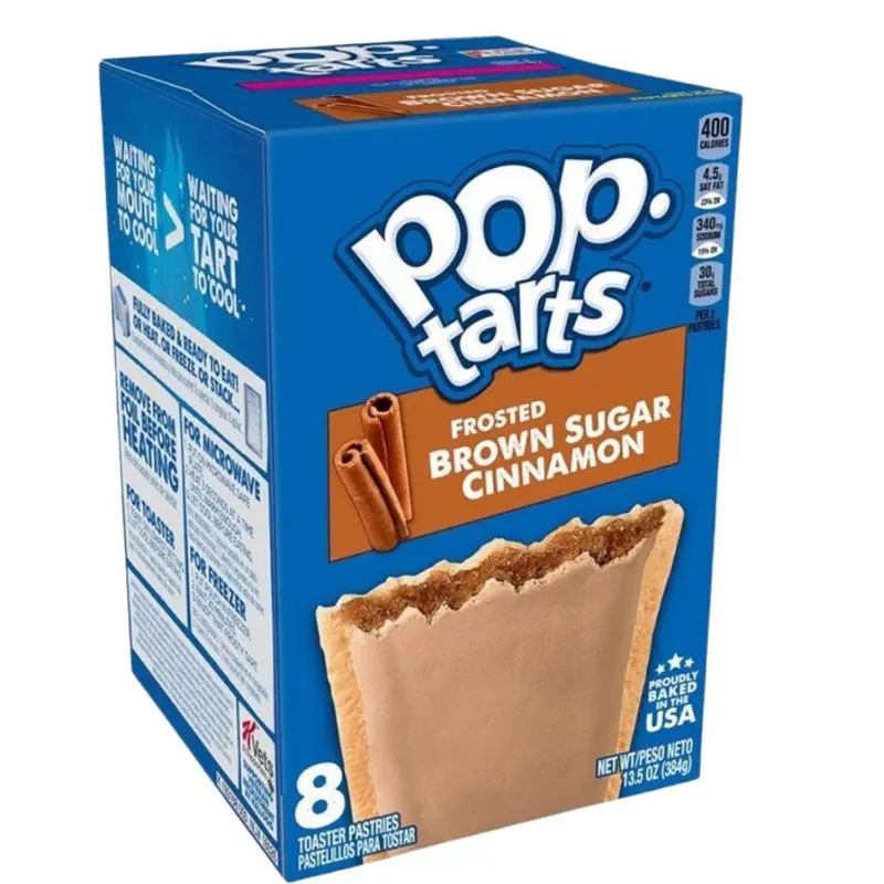 Pop Tarts Frosted Brown Sugar Cinnamon, Zimtkekse mit Zuckerguss, 384g