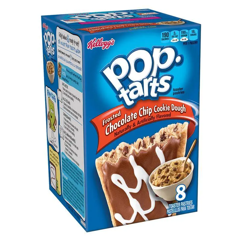 Pop Tarts Frosted Chocolate Chip Cookie Dough, mit Schokolade gefüllte Kekse 400g