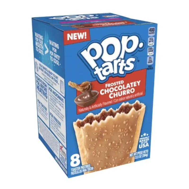 Pop Tarts Frosted Chocolatey Churro, Kekse mit Schokoladen- und Zimtcreme, 384g