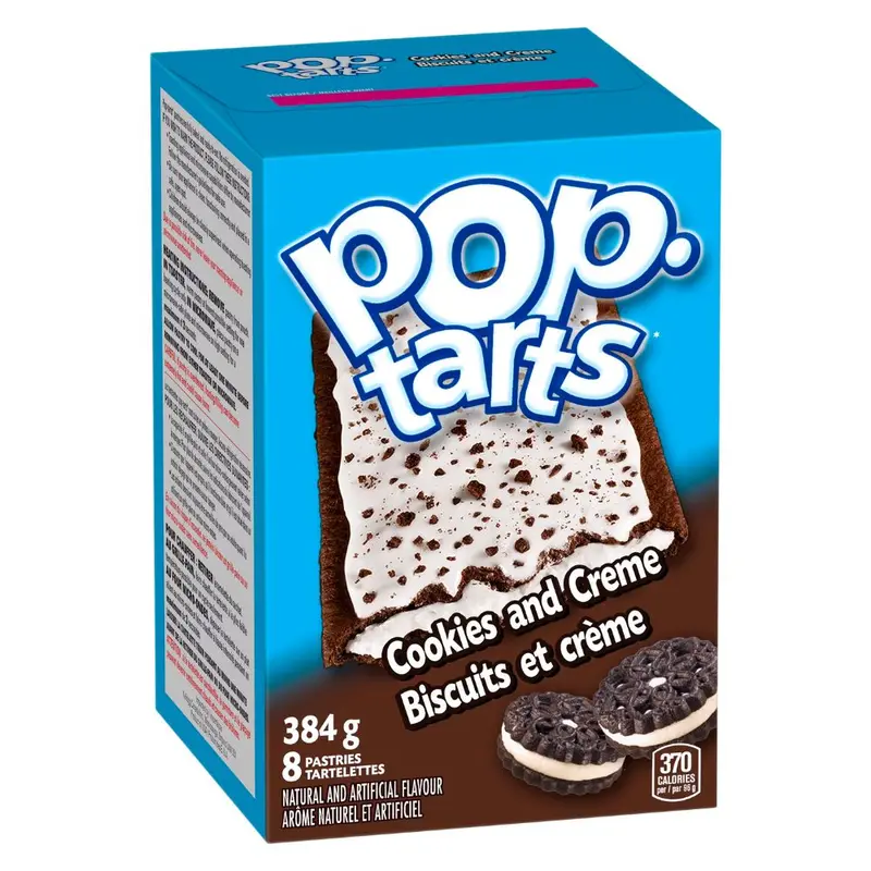 Pop Tarts Frosted Cookies and Creme, Schokoladen- und Vanillekekse 384g