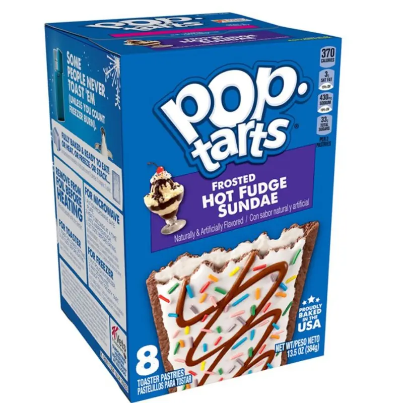 Pop Tarts Frosted Hot Fudge Sundae, Kekse gefüllt mit Vanillecreme, 384g
