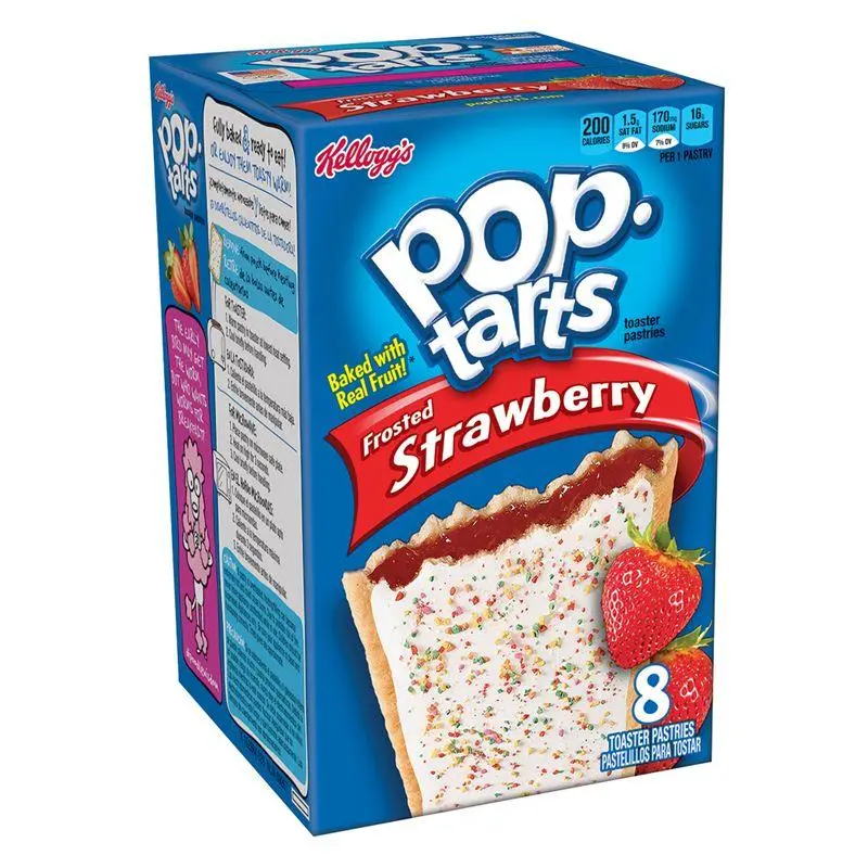 Pop Tarts Frosted Strawberry, gefüllte Kekse mit Erdbeergeschmack 384g