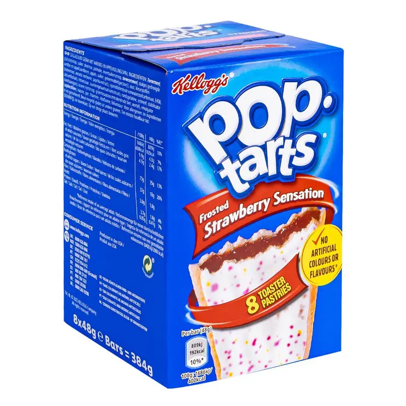 Pop Tarts Frosted Strawberry Sensation, gefüllte Kekse mit Erdbeergeschmack, 384g
