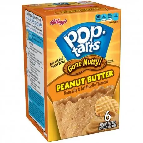 Pop Tarts Gone Nutty Peanut Butter, Kekse gefüllt mit Erdnussbuttercreme 300g