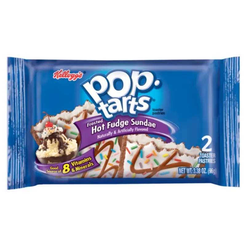 Pop Tarts Hot Fudge Sundae, Vanille- und Schokoladenkekse mit 96g