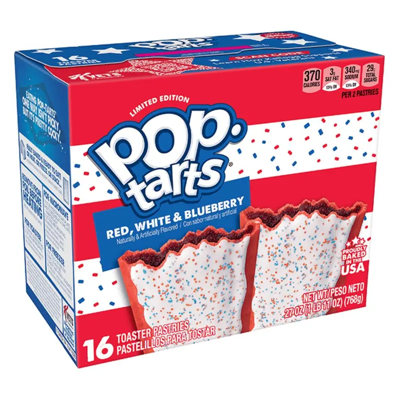 Pop Tarts Red White & Blueberry, Kekse mit Waldfrüchten 768g