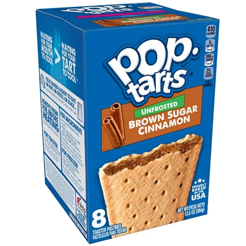 Pop Tarts Unfrosted Brown Sugar Cinnamon, Zimtkekse mit 384g