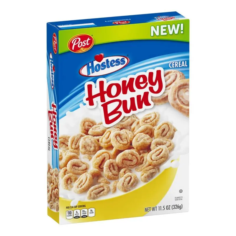 Post Hostess Honey Bun Cereal, Packung mit 326 g Honig-Müsli