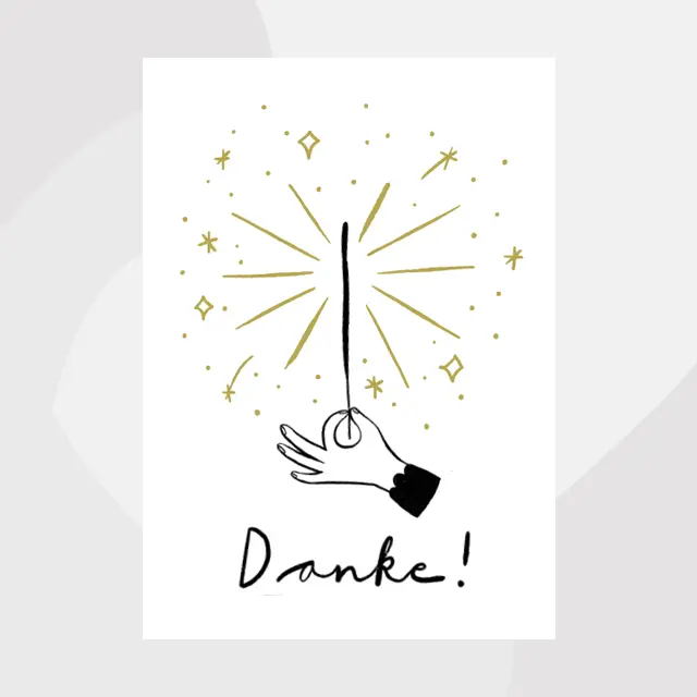 Postkarte Danke